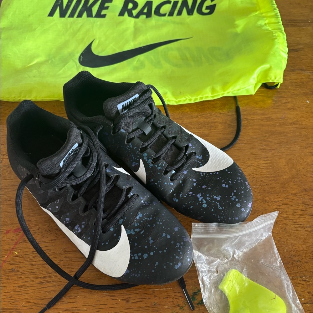 Nike Racing Black and White Track Shoes